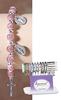Pink Marble Bead Rosary Bracelet